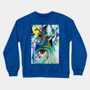 Eye in abstract Crewneck Sweatshirt